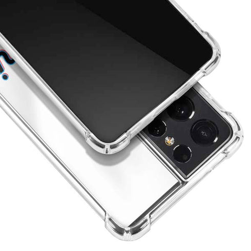MLB Miami Marlins Home Jersey Galaxy S21 Ultra 5G Clear Case
